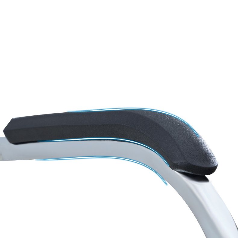 Chaise de bureau à cadre argenté sans fauteuil AirGrid pénible avec respirabilité