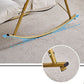 Glam Style Sofa Rocking Chair Indoor Rocking Chair with Cushion