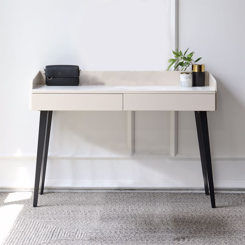 Set di vanità contemporanei 2 cassetti di stoccaggio con sgabelli imbottiti 29,5 "di altezza