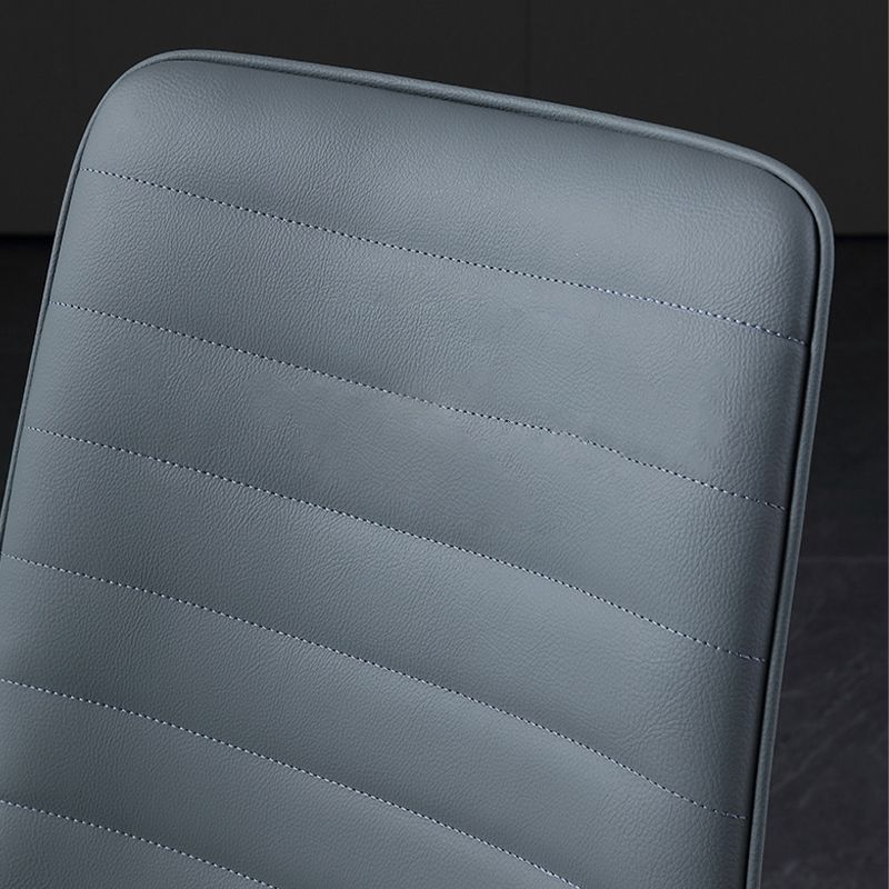 Industrial Faux Leather Chairs Armless Side Chairs with Metal Legs for Home Use Clearhalo 'Dining Chairs' 'Dining Tables & Seating' 'dining_chair' 'furn' 'furn_dining_chair' 'Furniture' 'Kitchen & Dining Furniture' 1200x1200_38bcd514-9270-4523-af9a-3788993163d1