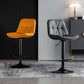 Industrial Metal Barstool Faux Leather Counter Stool With Chrome Base