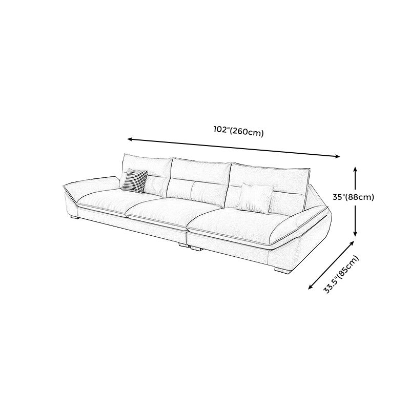 Modern Cream Cushion Back Sofa Faux Leather Living Room Sectional with Storage Clearhalo 'furn' 'furn_sectionals' 'Furniture' 'furniture_sectionals' 'kitchen' 'kitchen_sectionals' 'Living Room Furniture' 'Sectionals' 1200x1200_38bf5cb4-fc72-48c1-9683-24672644a830