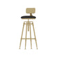 Upholstered Adjustable Height Bar Stool Industrial Iron Frame Stool Clearhalo 'Bar Furniture' 'Bar Stools' 'bar_stools' 'furn' 'furn_bar_stools' 'Furniture' 'Kitchen & Dining Furniture' 1200x1200_38c2a69c-537a-42bf-b54a-6729f7e43968
