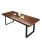 Brown Solid Wood Industrial Dining Table Set 1/2/5/7 Pcs Dinette Set for Home Clearhalo 'Dining Room Sets' 'Dining Tables & Seating' 'dining_room_set' 'furn' 'furn_dining_room_set' 'Furniture' 'Kitchen & Dining Furniture' 1200x1200_38c590b8-0197-4878-b6ae-84fdcc619a9f