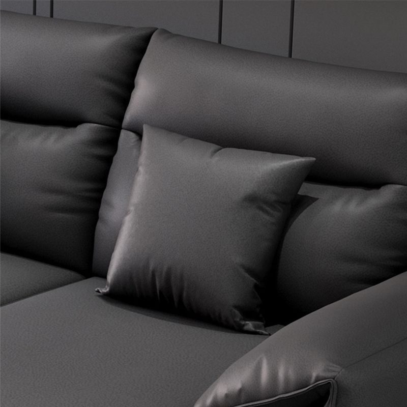 Contemporary Sectional with 4 Pillows Back and Storage Pillow Top Arm Clearhalo 'furn' 'furn_sectionals' 'Furniture' 'Living Room Furniture' 'Sectionals' 1200x1200_38c5b038-2df0-40c9-9ec5-a66bddfe483c