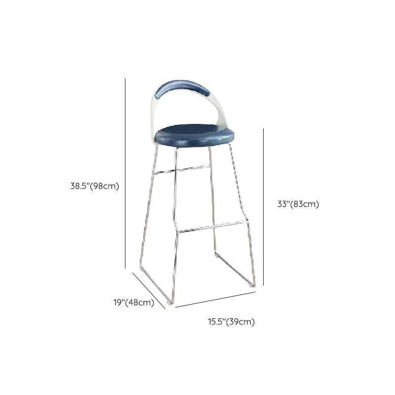 Contemporary Counter Height Stools Blue Bar Stool for Bar Use Clearhalo 'Bar Furniture' 'Bar Stools' 'bar_stools' 'furn' 'furn_bar_stools' 'Furniture' 'Kitchen & Dining Furniture' 1200x1200_38c63ef2-edaa-40bb-a8d6-5858b0e0bdf4