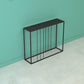 Tavolo di divano console di ferro contemporaneo Rettangolo Black End Table per Hall