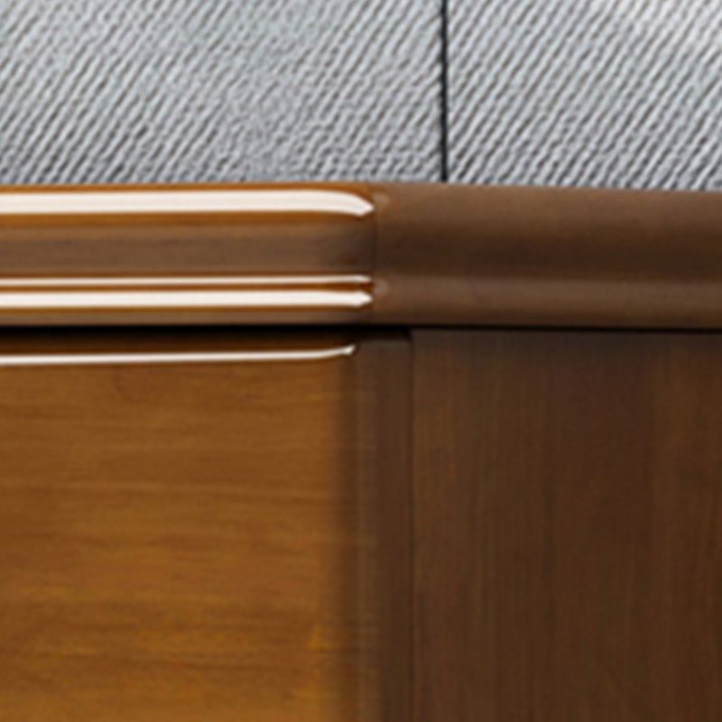 16 "Dソリッドウッドコンボドレッサーモダンストレージチェストドレッサー引き出しとドア付き