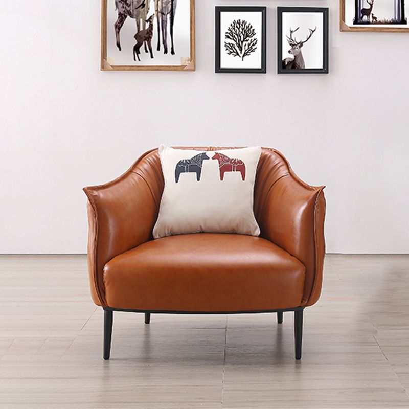 Faux Leather Chair32.6" L x 31.8" W x 29.9" H Arms Included Chair for Bedroom Clearhalo 'Accent Chairs' 'accent_chairs' 'Chairs & Seating' 'Furniture' 'furniture_accent_chairs' 'Living Room Furniture' 1200x1200_38c7df29-1d57-44fd-b992-c0a926f93bdb
