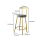 Glam Low Back Bar and Counter Stool Round Stool with 4 Gold Legs Clearhalo 'Bar Furniture' 'Bar Stools' 'bar_stools' 'furniture_bar_stools' 'Kitchen & Dining Furniture' 'kitchen&dining_furn' 'kitchen' 'kitchen_furn' Furniture' 1200x1200_38c80ea2-89b3-4ddd-9bb7-65950923cdc4