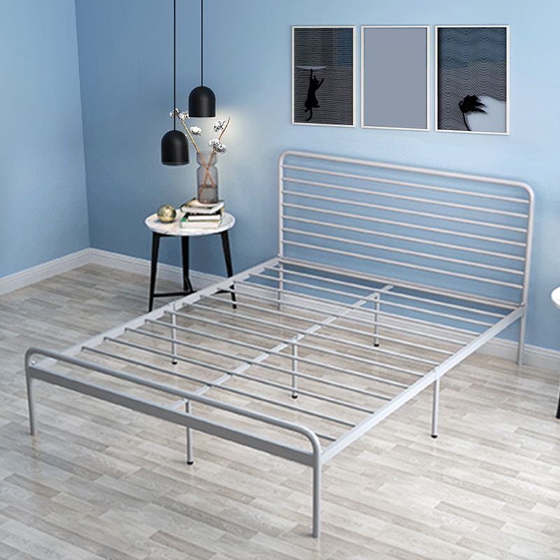 84.65 inch Wide Industial Bed Frame Metal Bed with Headboard Clearhalo 'Bedroom Furniture' 'Beds' 'furn' 'furn_beds' 'Furniture' 1200x1200_38cbd7ed-2a71-4d5f-bbc3-fc1dcd9e03e3