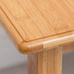 Tavolino in legno rettangolare nordico 4 gambe tavolo da cocktail naturale