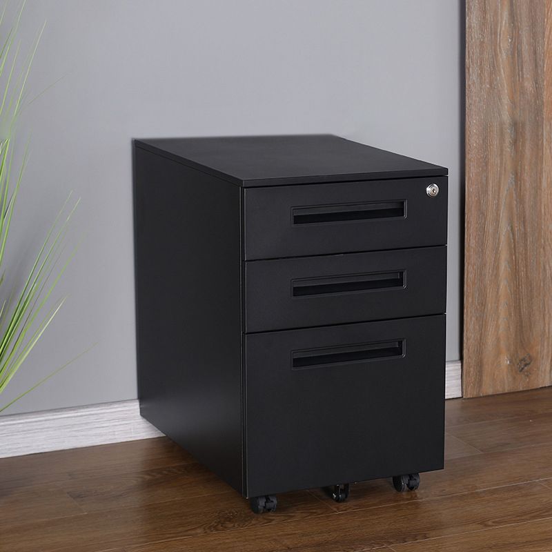 Moderne Metallschrank -Verriegelungsschubladen -Aktenschrank mit Rizinus