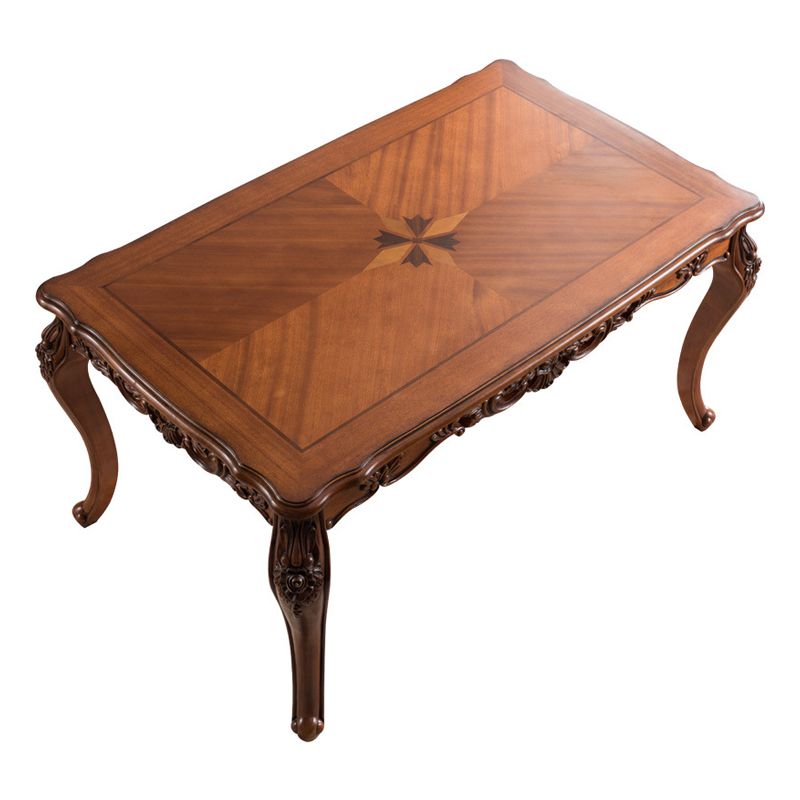 Mid-Century Dining Table Rectangle Solid Wood 4 Legs Dining Table for Living Room Clearhalo ' dining_table' 'Dining Tables & Seating' 'Dining Tables' 'furn' 'furn_dining_table' 'Furniture' 'furniture_dining_table' 'Kitchen & Dining Furniture' 'kitchen&dining_furn' 'kitchen' 'kitchen_dining_table' 1200x1200_38d06fe7-1ba7-428f-acb9-d0ad7ca0d3ec