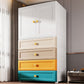 Armoire de garde-robe en plastique armoire de garde-robe contemporaine avec jambes