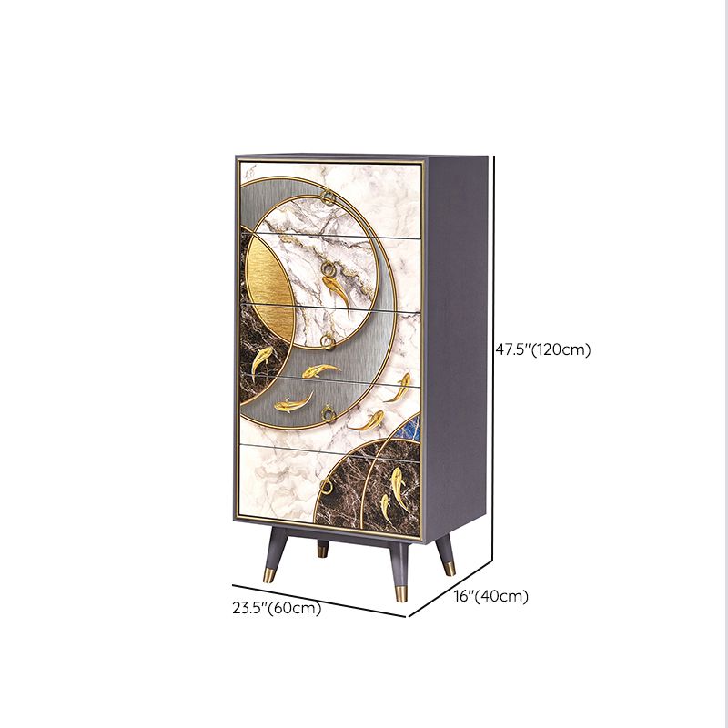 Wooden Storage Chest Dresser Classic Glam Storage Chest with Drawers Clearhalo 'Bedroom Furniture' 'Dressers & Chests' 'dressers_chests' 'furn' 'furn_dressers_chests' 'Furniture' 1200x1200_38d580c3-aedf-4d48-92d9-7779c15d1732