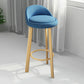 Contemporary Wood Stool Fabric Cushion in Matte Finish for Home