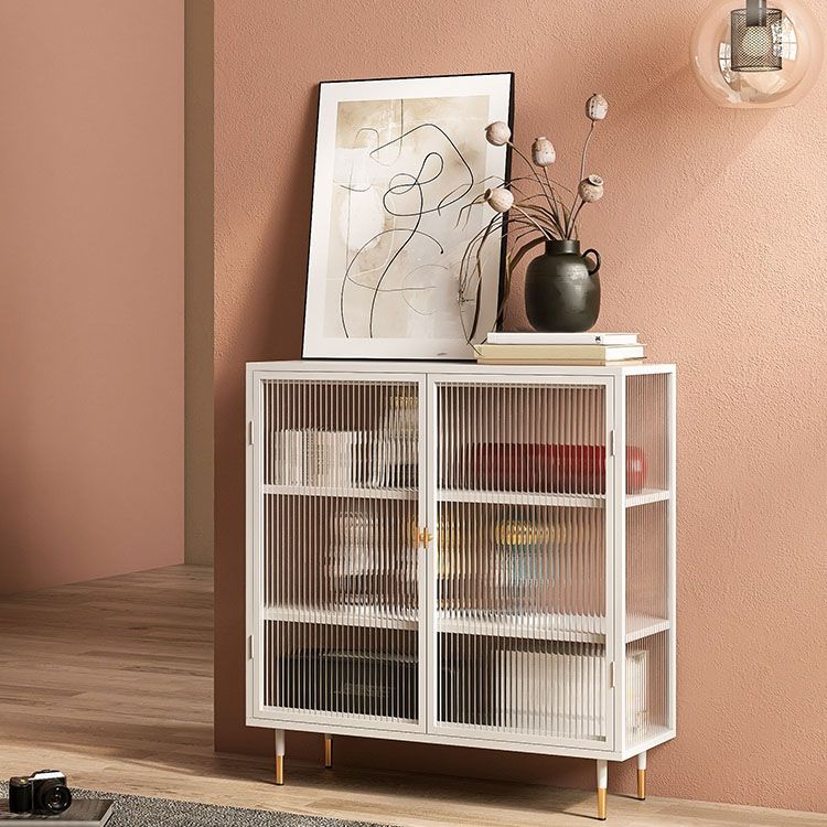 Mobile contemporaneo porte in vetro mobile in metallo con porte