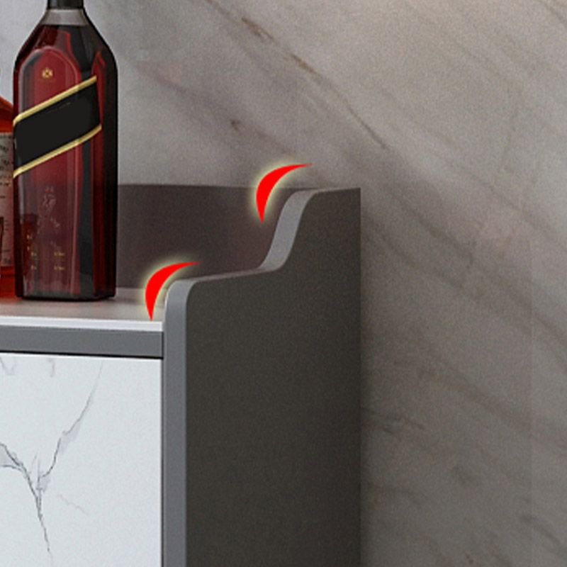 Stone Top Sideboard Modern Engineered Wood Side Board for Kitchen Use Clearhalo 'buffet_sideboard' 'Buffets & Sideboards' 'furn' 'furn_buffet_sideboard' 'Furniture' 'Kitchen & Dining Furniture' 1200x1200_38d6f38b-edb3-4729-84ec-a9267df7d568