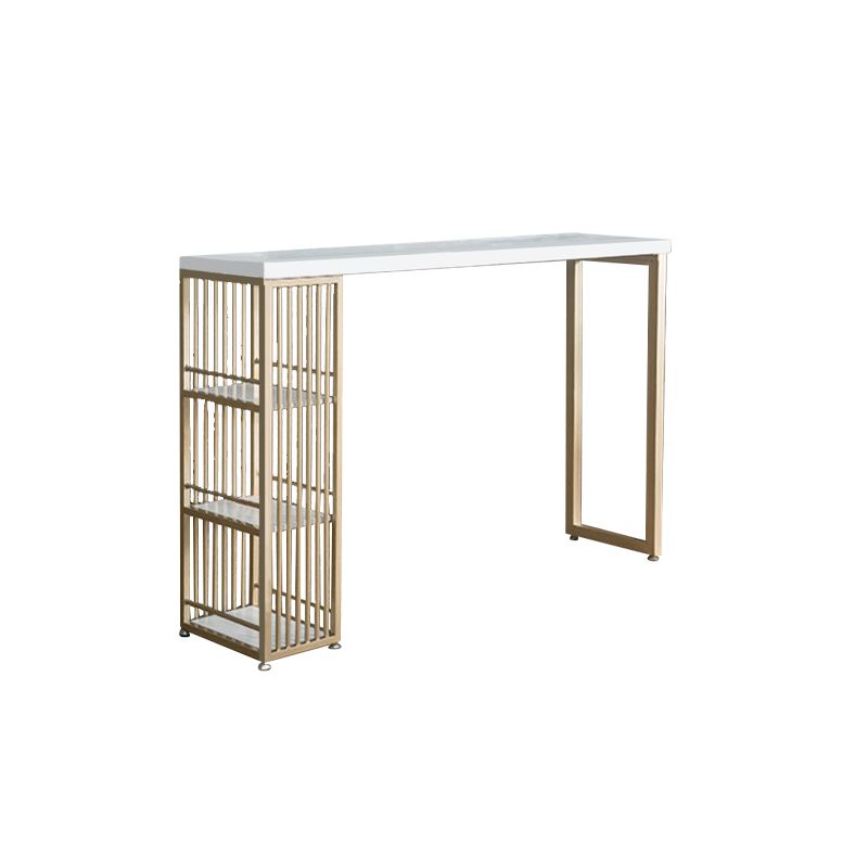 Table de bar rectangulaire de style moderne, table stockable pour le salon