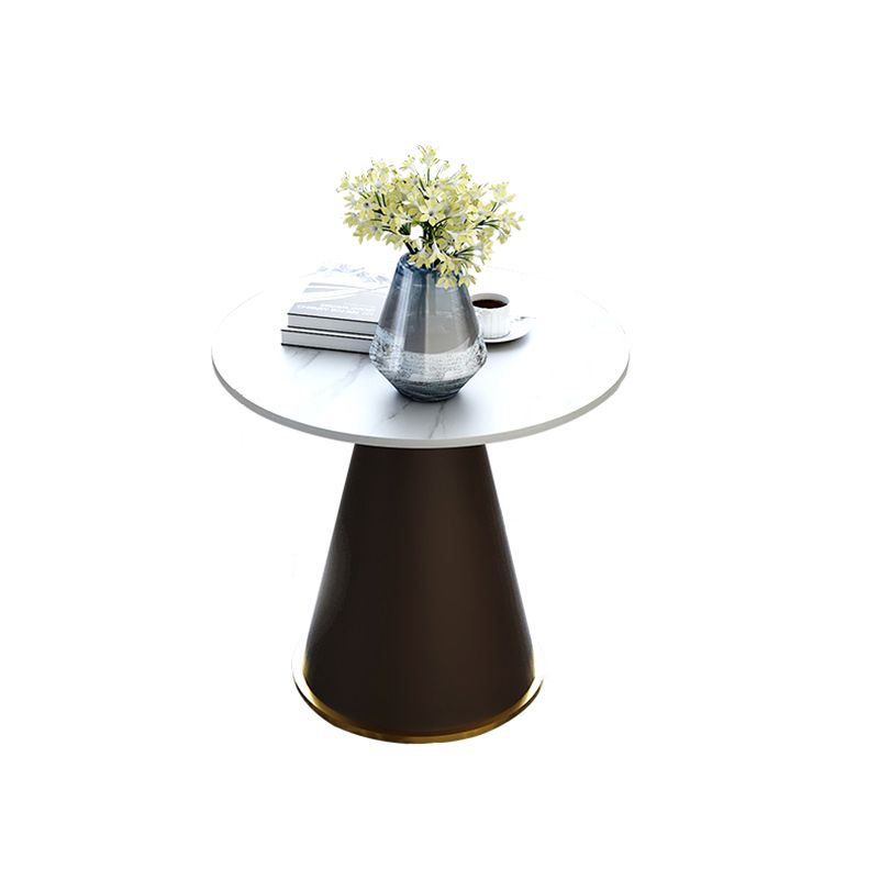 Modern Style Single Leg Base Solid Color Round Top Slate Coffee Table Clearhalo 'Coffee & Accent Tables' 'Coffee Tables' 'coffee_tables' 'furn' 'furn_coffee_tables' 'Furniture' 'furniture_coffee_tables' 'Living Room Furniture' 1200x1200_38d7dc96-9993-47cf-b90e-3a583584dacb