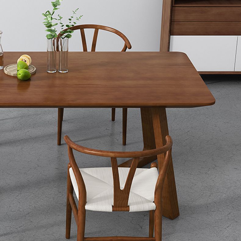 Modern Style 1/2/5/7 Solid Wood Dining Set with Wood Chairs Furniture for Home Clearhalo 'Dining Room Sets' 'Dining Tables & Seating' 'dining_room_set' 'furn' 'furn_dining_room_set' 'Furniture' 'furniture_dining_room_set' 'Kitchen & Dining Furniture' 'kitchen&dining_furn' 'kitchen' 1200x1200_38da2692-85f7-4676-90d6-4973627a0564