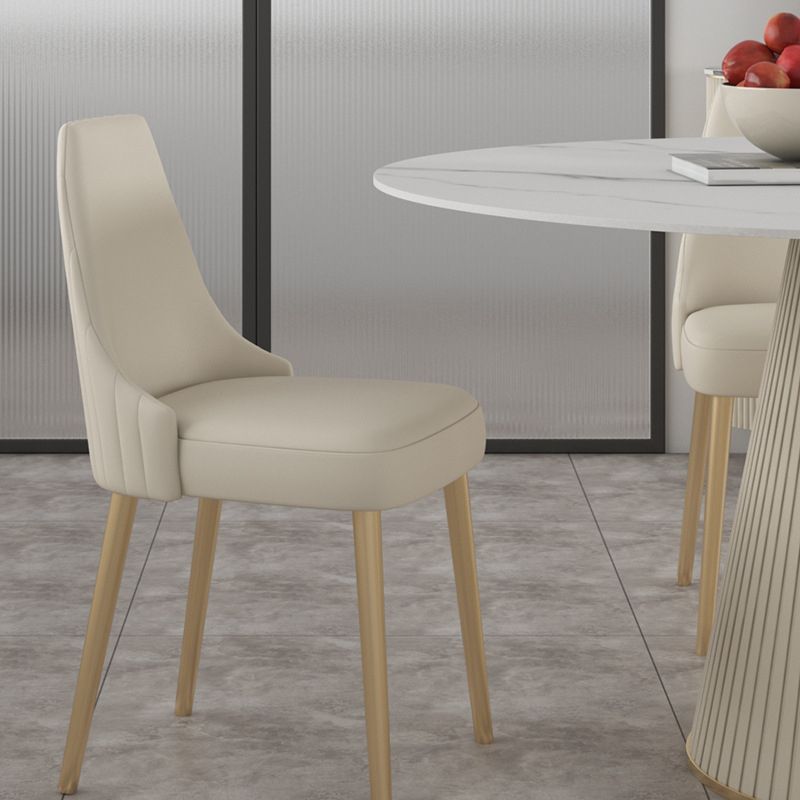 Sintered Stone Top Dining Table in White Round Table with Pedestal Base Clearhalo ' dining_table' 'Dining Tables & Seating' 'Dining Tables' 'furn' 'furn_dining_table' 'Furniture' 'furniture_dining_table' 'Kitchen & Dining Furniture' 'kitchen&dining_furn' 'kitchen' 'kitchen_dining_table' 1200x1200_38db3c60-253a-43cd-b93e-f0f17eb54f50