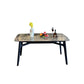 4 Legs Dining Table Rectangle Sintered Stone Table for Kitchen