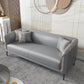 Modern Faux Leather Standard Sofa Tuxedo Arm for Living Room