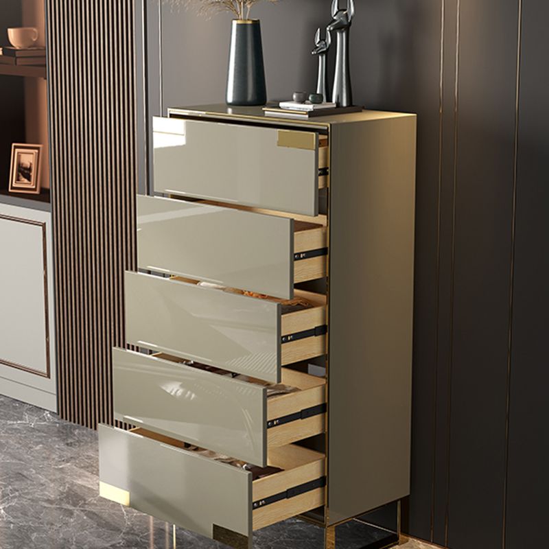 Cómoda cómoda de almacenamiento de madera cómoda clásica Glam para oficina en casa