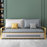 Square Arms   Sleeper Sofa    Pillow Back  Glam  Convertible Sofas