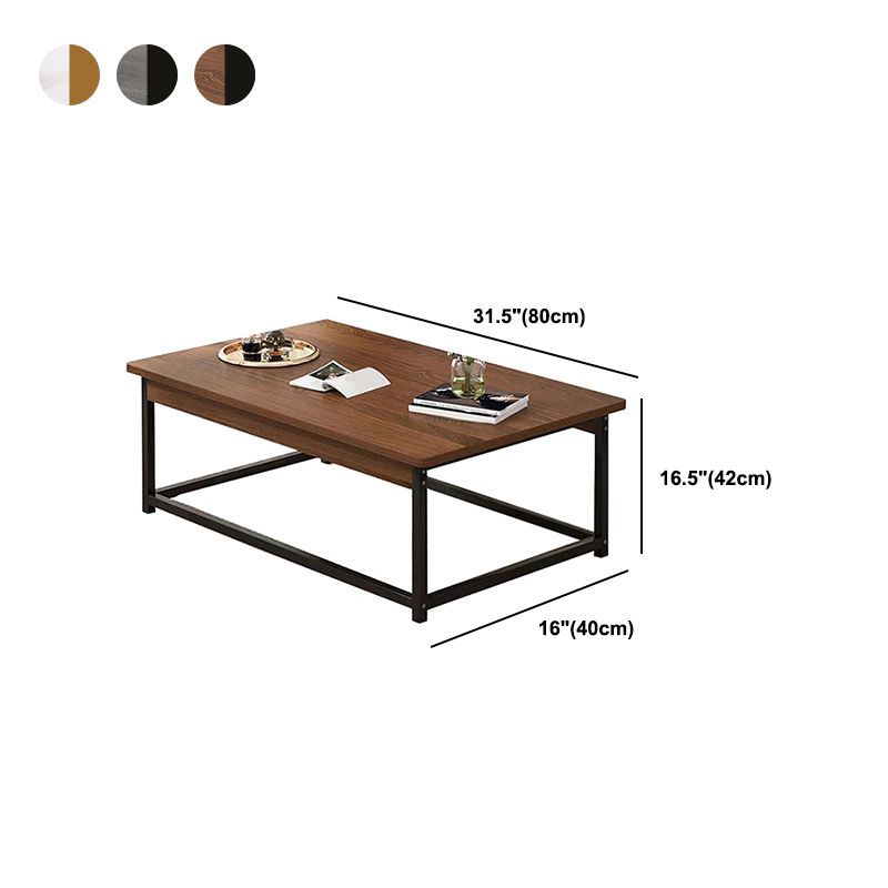 Rectangular Frame Base Wooden Table Modern Style Coffee Table Clearhalo 'Coffee & Accent Tables' 'Coffee Tables' 'coffee_tables' 'furn' 'furn_coffee_tables' 'Furniture' 'Living Room Furniture' 1200x1200_38df1286-a012-4c9f-8f50-65c0f543dde9