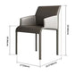 Contemporary Style Metal Dining Arm Chair Matte Finish Square Dining Chair for Home Use Clearhalo ' kitchen&dining_furn' 'Dining Chairs' 'Dining Tables & Seating' 'dining_chair' 'Furniture' 'furniture_dining_chair' 'Kitchen & Dining Furniture' 'kitchen' 1200x1200_38df2855-4cdf-441c-959c-fc4bc9b86edb