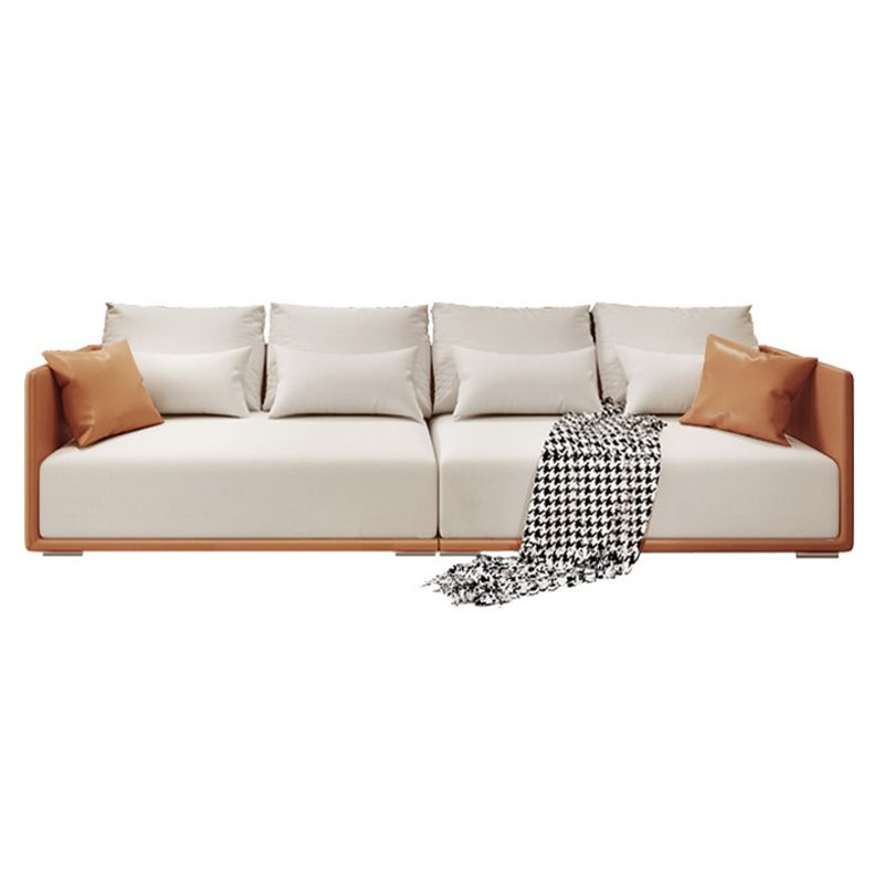 Modern Style with Pillow Back Latex/sponge Seat Filled Dark Blue/orange/army Green Sofa Clearhalo 'furn' 'furn_sofas' 'Furniture' 'furniture_sofas' 'kitchen' 'kitchen_sofas' 'Living Room Furniture' 'Sofa' 'sofas' 1200x1200_38df369e-4127-4e9c-944c-aea2755fdf10