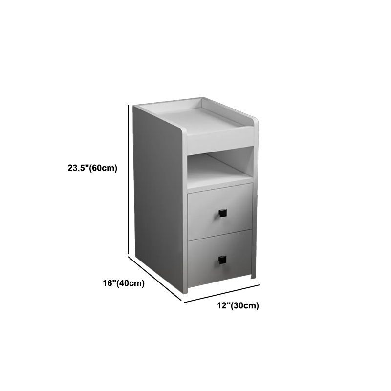 Modern Open Storage Nightstand 2-Drawer 24 Inch H Imitation Wood Night Table Clearhalo 'Bedroom Furniture' 'furn' 'furn_night_stand' 'Furniture' 'night_stand' 'Nightstands' 1200x1200_38dff141-30a0-4e91-bf38-a6cb6ebebc89