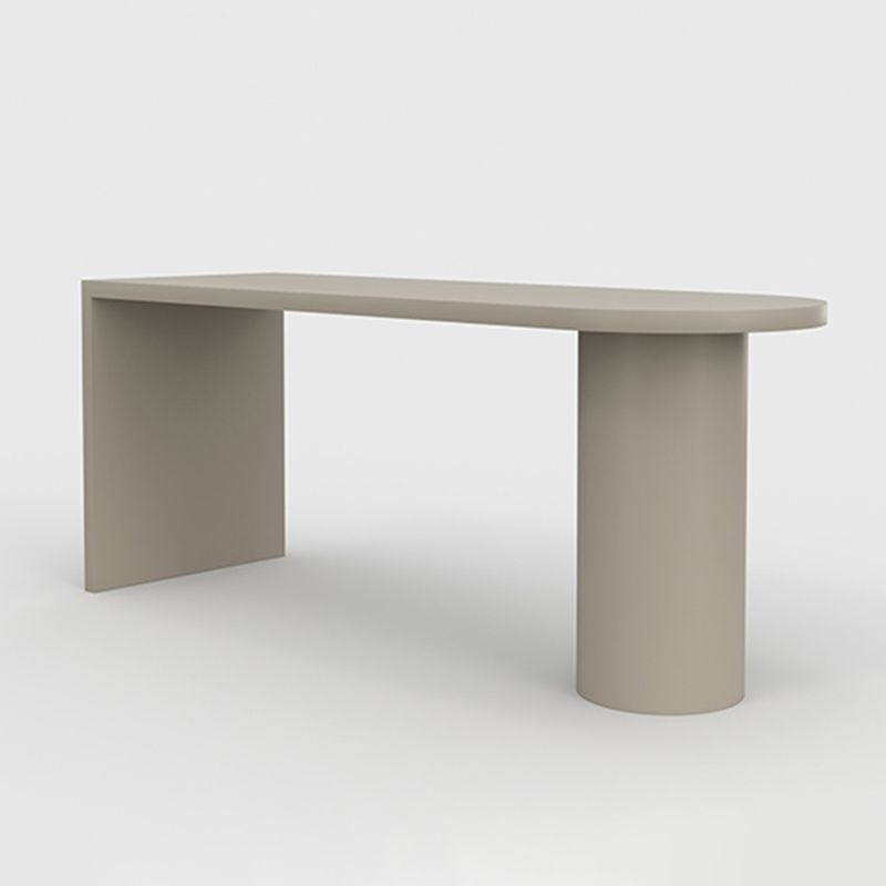 Tavolo da bar in stile moderno da bar in legno massiccio con doppio piedistallo