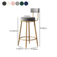 Scandinavian Style Bar Stool Metal Legs Round Seat Counter Stool for Kitchen Bar Clearhalo 'Bar Furniture' 'Bar Stools' 'bar_stools' 'furn' 'furn_bar_stools' 'furniture_bar_stools' 'Kitchen & Dining Furniture' 'kitchen&dining_furn' 'kitchen' 'kitchen_furn' Furniture' 1200x1200_38e12547-ffe9-424b-b0b2-e15067f81f36