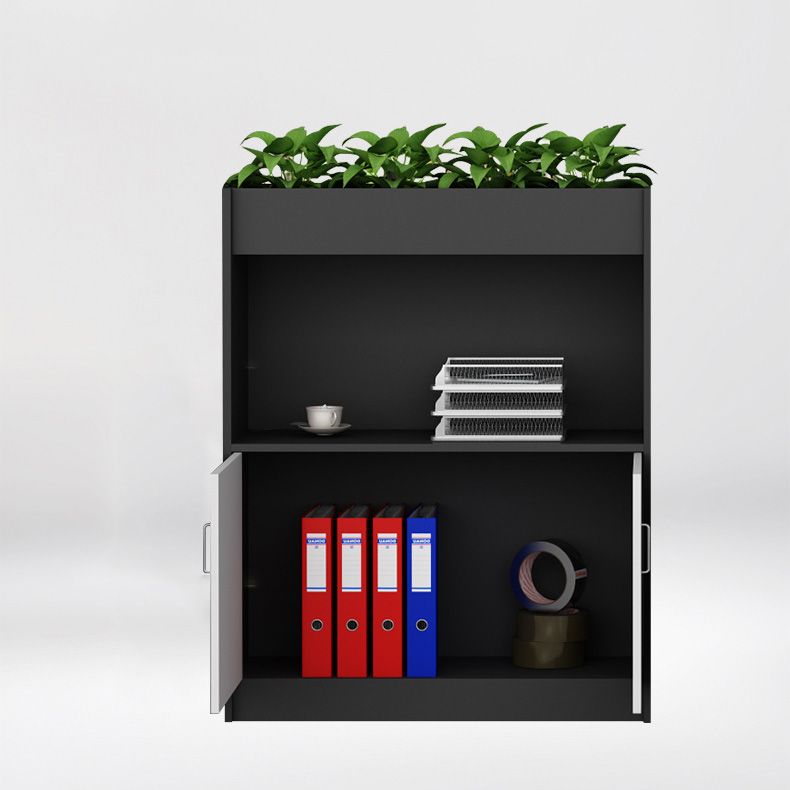 Archivo de madera de estantes de almacenamiento de estilo nórdico bloqueo de archivos verticales