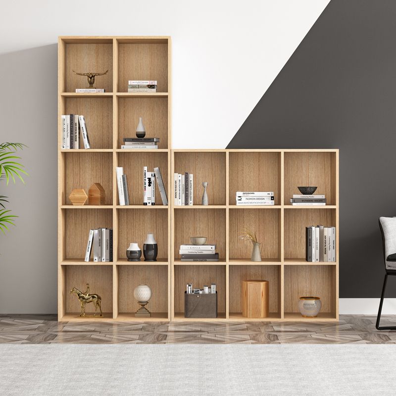 Closed Back Bookshelf Contemporary Style Bookcase for Office Home Study Room Clearhalo 'Bookcases' 'furn' 'furn_bookcases' 'Furniture' 'furniture_bookcases' 'Office Furniture' 1200x1200_38e1630e-c218-487f-8cce-cf3aff8515b3