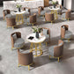 Glam 1/2/5 Pieces Metal Dining Set Dining Furniture Set /Separate Items Clearhalo 'Dining Room Sets' 'Dining Tables & Seating' 'dining_room_set' 'furn' 'furn_dining_room_set' 'Furniture' 'furniture_dining_room_set' 'Kitchen & Dining Furniture' 'kitchen&dining_furn' 'kitchen' 1200x1200_38e18b88-9ee3-48bb-8c59-adaf8e6890e0