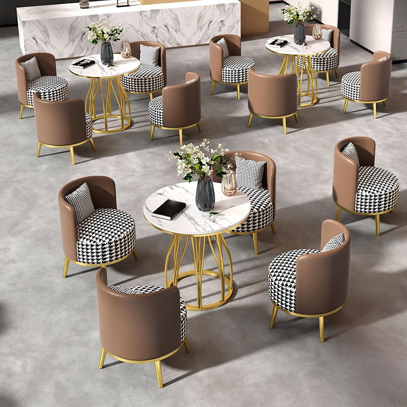 Glam 1/2/5 Pieces Metal Dining Set Dining Furniture Set /Separate Items Clearhalo 'Dining Room Sets' 'Dining Tables & Seating' 'dining_room_set' 'furn' 'furn_dining_room_set' 'Furniture' 'furniture_dining_room_set' 'Kitchen & Dining Furniture' 'kitchen&dining_furn' 'kitchen' 1200x1200_38e18b88-9ee3-48bb-8c59-adaf8e6890e0