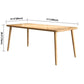 Rectangle 4 Legs Contemporary Dining Table Wood Color Fixed Table of Solid Wood Clearhalo ' dining_table' 'Dining Tables & Seating' 'Dining Tables' 'furn' 'furn_dining_table' 'Furniture' 'furniture_dining_table' 'Kitchen & Dining Furniture' 'kitchen&dining_furn' 'kitchen' 'kitchen_dining_table' 1200x1200_38e1ef8b-c298-4c0a-a437-4e69b0bf98ff