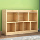 Closed Back Bookshelf Solid Wood Contemporary Style Natural Bookcase for Office Clearhalo 'Bookcases' 'Furniture' 'furniture_bookcases' 'kitchen' 'kitchen_bookcases' 'Living Room Furniture' 'Office Furniture' 1200x1200_38e20265-de9a-423a-9148-ee7eb03ea627