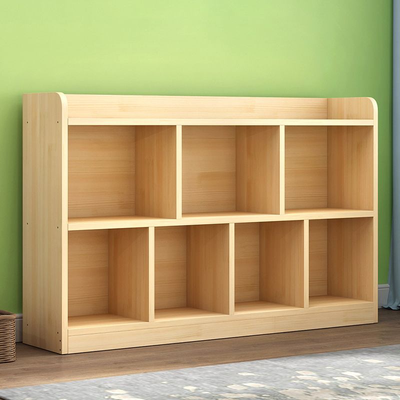 Closed Back Bookshelf Solid Wood Contemporary Style Natural Bookcase for Office Clearhalo 'Bookcases' 'Furniture' 'furniture_bookcases' 'kitchen' 'kitchen_bookcases' 'Living Room Furniture' 'Office Furniture' 1200x1200_38e20265-de9a-423a-9148-ee7eb03ea627