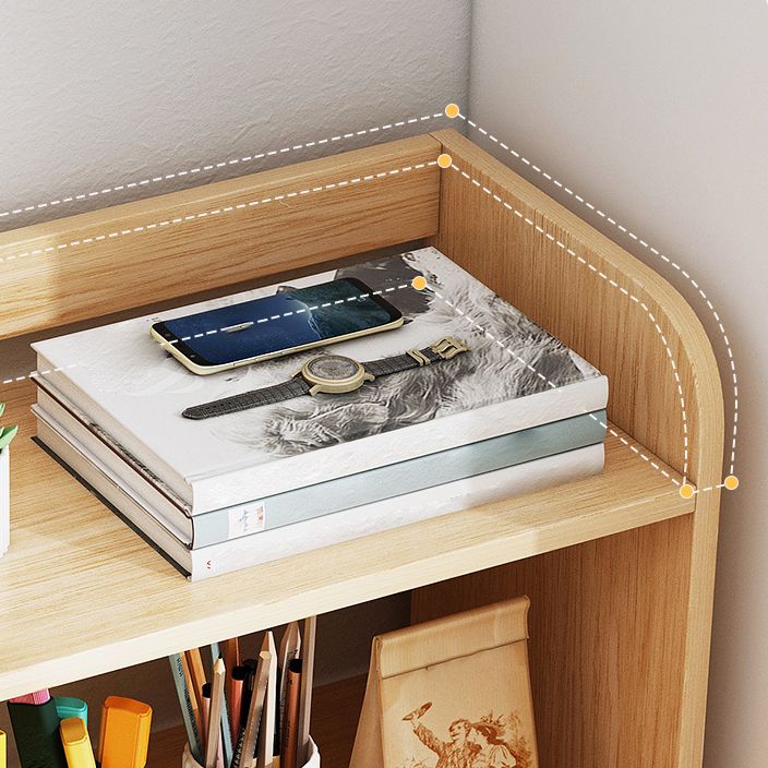 Lichtbruine moderne stijl boekenplank ingenieur houten boekenkast voor thuis