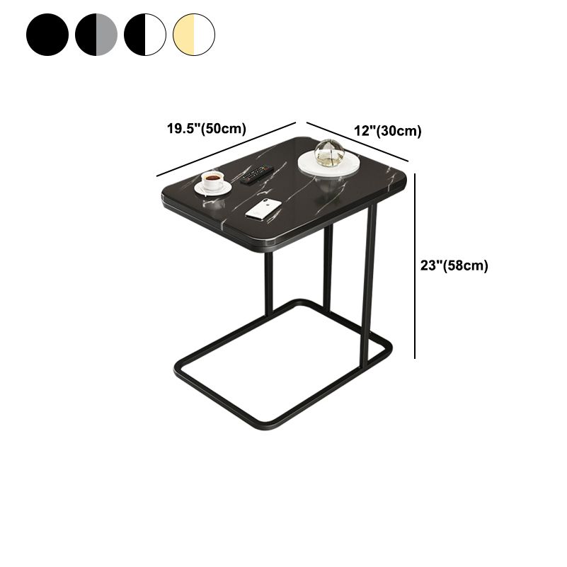 22.8 "hoog houten nachtkastje in grijs / wit / zwarte moderne nachtstandaard