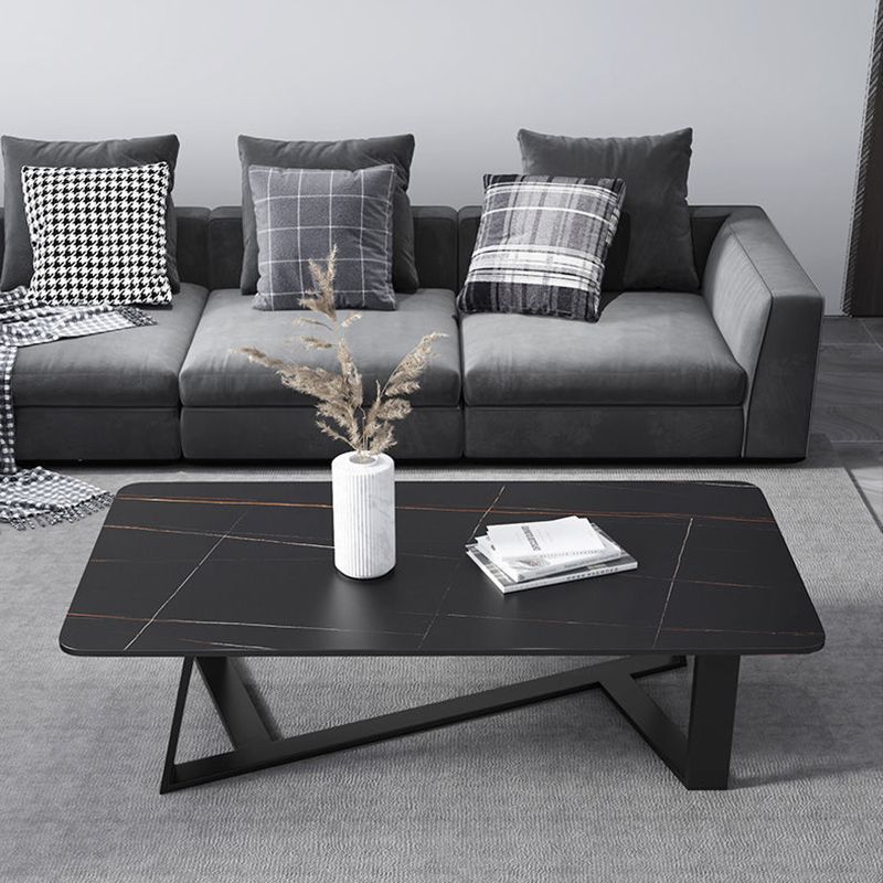 Single Slate Rectangle Coffee Table Modern Minimalist Coffee Table Clearhalo 'Coffee & Accent Tables' 'Coffee Tables' 'coffee_tables' 'furn' 'furn_coffee_tables' 'Furniture' 'Living Room Furniture' 1200x1200_38e3d30a-18d5-4658-bdb0-988995bd9ad6