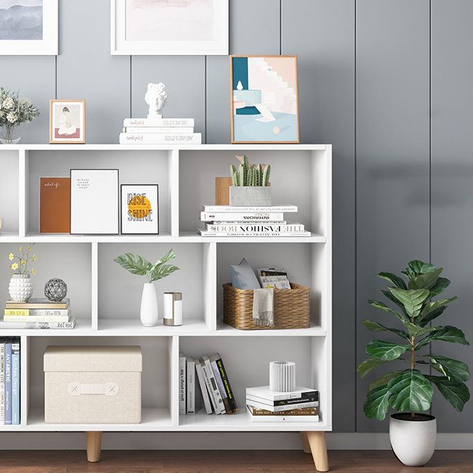 Libreria cubo della libreria in legno ingegnerizzato moderno per qualsiasi stanza, 42.1 "H x 9.4" W
