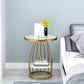 Modern Style Black/gold Metal Base Marble & SLATE Top Round Side Table Clearhalo 'Coffee & Accent Tables' 'End & Side Tables' 'end_side_tables' 'furn' 'furn_end_side_tables' 'Furniture' 'Living Room Furniture' 1200x1200_38e3f3a9-a926-49c9-8b81-b1d96cfc9c9f