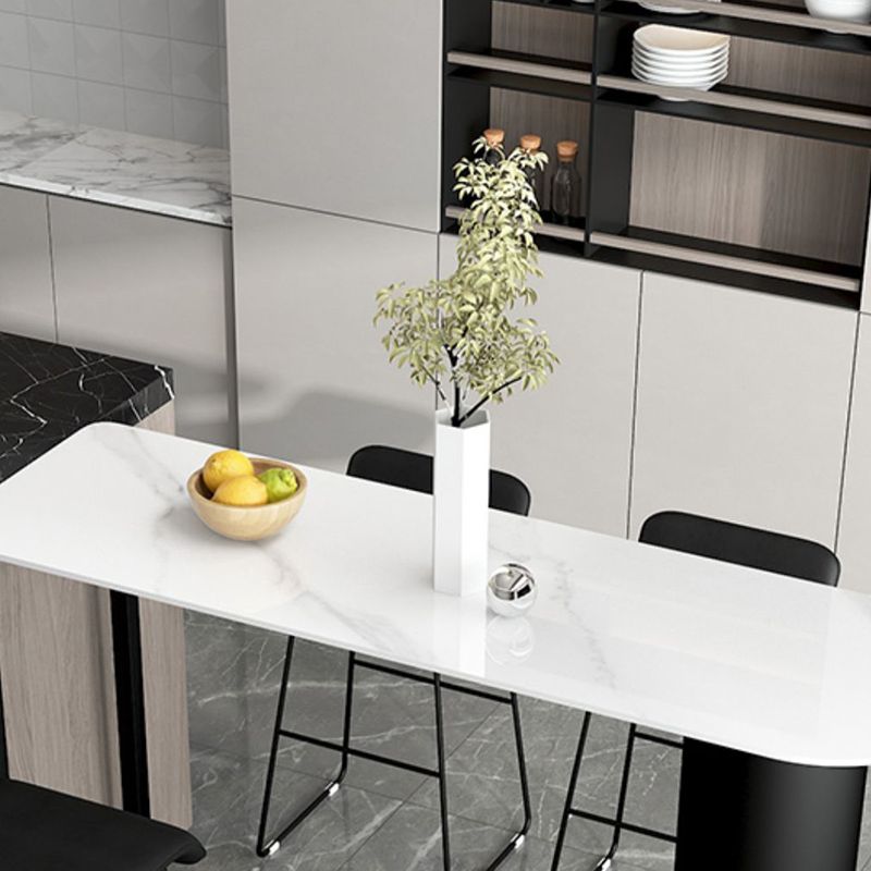 Modern 1/5 Pieces Bar Table Set Stone Counter Table with Stools for Living Room Clearhalo 'Bar Furniture' 'furn' 'furn_home_bar_bar_sets' 'Furniture' 'Home Bars & Bar Sets' 'home_bar_bar_sets' 'Kitchen & Dining Furniture' 1200x1200_38e50734-3c6c-419a-98ea-0b9a55046d8d